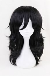 My Hero Academia Boku no Hiro Akademia Shouta Aizawa Black Wavy Cosplay Wig