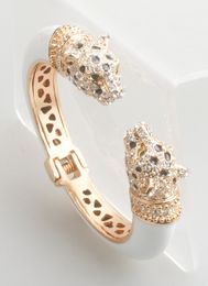 Bangle GrayBirds High Quality Crystal Enamel Epoxy Animal Bangles Panther Leopard Bracelets Cuff For Women Jewelry GB118812997