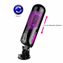 EASY.LOVE Electric Masturbator Telescopic Rotation Male Masturbators Automatic Sex Toys for Men