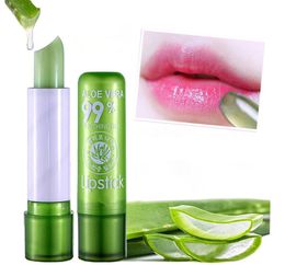 Nowa Popularna Wodoodporna Naturalna Plant Aloe Gel Szminka Magia Kolor Temperatura Zmiana Kolor Aloe Szminka Wilgotność Protection Balsam