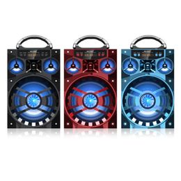 MS-188BT Bluetooth Speaker Big Sound Hifi Speaker Bass Wireless Subwoofer Outdoor Music Box With USB LED Light TF FM Radio With Package