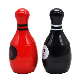 New type of bowling ball smoke grinder, metal grinder, diameter 46mm, unique shape, metal smoke grinder.