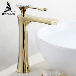 waterfall crystal Australia - Basin Faucets White Painted Waterfall Faucet Single Hole Single Handle Basin Faucet Crystal Handle Silver Mixer Tap WF-18056