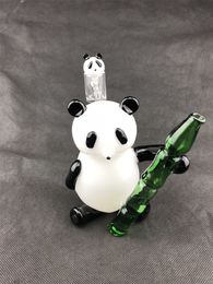 Glass hookah, gtl mini panda oil rig bong, smoking pipe, 14mm connector are welcome to order