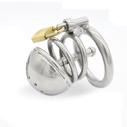 Chastity Devices Sexy MonaLisa Men Stainless Steel Lid Standard Chastity Cage with Settled Tube #R86