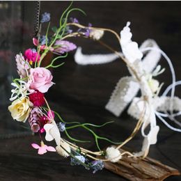 Flowers, headwear, female garlands, garlands, wedding decorations, dress accessories, bridal decorations.