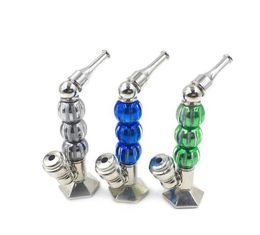 Stand three beads of Colour five Colour ball vertical pipe angle base metal pipe smoking