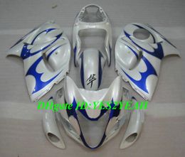 Injection Fairing kit for SUZUKI Hayabusa GSXR1300 08 09 10 12 Bodywork GSXR 1300 2008 2009 2012 Silver blue Fairings set+Gifts SH04