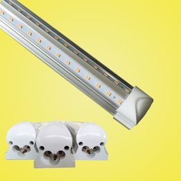 Cree integrado T8 LED TUBO LIGHT lados duplos de 4 pés 5 pés 6 pés 8 pés de iluminação fria LUZES LED LUZES CONSUMOS AC 110-240V com toda a banheira de acessórios