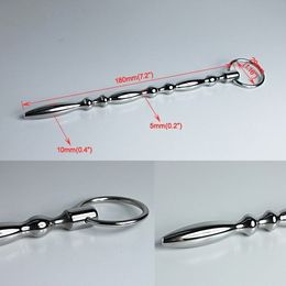 Chastity Devices Large Size Stainless Steel Male Urethral Plug Urethral Pipe #t65