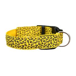 s LED Dog Collar Light Flash Leopard Collar Puppy Night Safety Pet Dog Collars Products For Dogs Collar Colourful Flash Lig297q