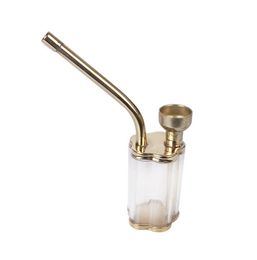 New Philtre pipe Mini suction card filter, portable brass and metal dual-purpose water pipe.