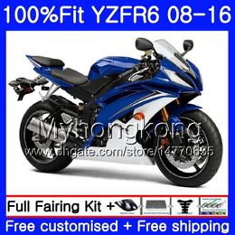 Injection For YAMAHA Stock blue hot YZF R6 YZF-600 YZFR6 08 13 14 15 16 234HM.26 YZF 600 R 6 YZF600 YZF-R6 2008 2013 2014 2015 2016 Fairings