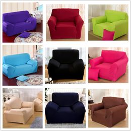 furniture colors UK - Innovative Textile Spandex Sofa Cover Furniture Protector Solid Colors Furniture Covers 2 Seat 150CM to185CM