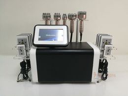 high quality 6 in 1 Vacuum RF cavitation and Diode laser slimming Radio Frequency fat loss machine
