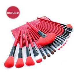 Professional 24 PCS Makeup Brush Set Make-up Cosmetics Kit 5 Colors Make Up Brush Set BR021