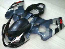 ABS fairing kit for SUZUKI GSXR600 GSXR750 2004 2005 K4 GSXR 600 750 04 05 black grey grade fairings set Cd66