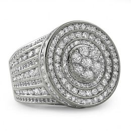 choucongMajestic Sensation Pave set 240pcs Diamond 925 sterling Silver Women Engagement Wedding Band Ring