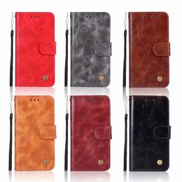 3 Card Slots PU Leather Phone Cases for iPhone X XR XS Max 6 7 8 Plus and Samsung Galaxy S8 S9 Plus