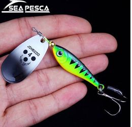 SeaPesca Baits Baits Sequins 11G 15G 20G ISCA Искусственный металл Wobbler Рыболовные приманки Минженовая ложка CARP Рыбалка Бесплатная доставка ZB194