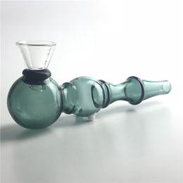 4.5 Inch Removable Glass Pipe Oil Burner Pipes with Big Bowl Thick Pyrex Heady tobacco Hand Smoking Pipes Colourful Glass Water Pipe