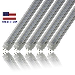 Stock in US + 4ft 1200mm T8 Led Tube Lights High Super Bright 18W 20W 22W Warm Cold White Led Fluorescent Bulbs AC 85-265V