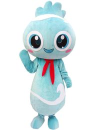 2018 High quality hot Blue Cute Chicken Mascot Costume Fancy Party Dress Halloween Costumes Adult Size