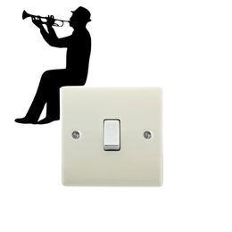 Evolution Trumpet Player Vinyl Decal Decor Sticker
