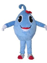 2018 Discount factory sale Ventilation blue ball mascot cosutme with big eyes for adult to wear