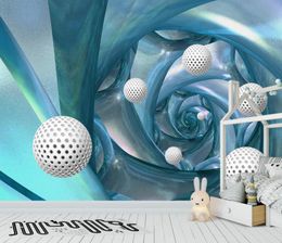 Custom 3D Printing Wallpaper The Living Room Bedroom Wallpaper Murals For Walls Simple and Ball Photo Wall Murals