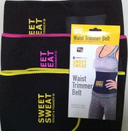 3 Colors 3 Sizes Sweet Sweat Premium Waist Trimmer Unisex Belt Slimmer Exercise Waist Wrap opp bag