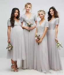 silver sparkly bridesmaid dresses