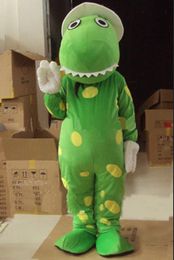 Dorothy the Dinosaur Mascot Costumes Animated theme Green Dinosaur Animal Cospaly Cartoon mascot Character Halloween Carnival party Costume