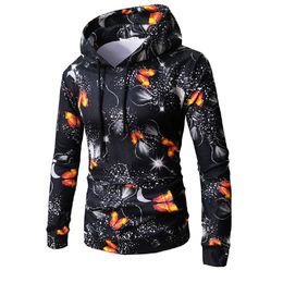 Sweatshirts Men's Casual Printed Hoodie Sweatshirt Men Pullover Tops Autumn Winter Men Hoodies Sweatshirts sep22