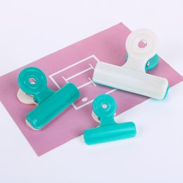 New Arrive Candy Color Plastic Dovetail Clip Paper Documents Organizer Binder Clip School Office Accessories Random Color