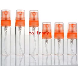 500pcs/lot 3ml 5ml Glass Mini Portable Spray Bottle Empty Perfume Glass Bottles Refillable Perfume Atomizer Travel Accessories