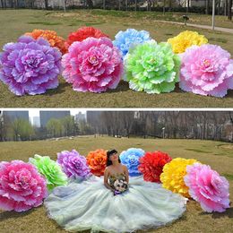 70cm Retro Chinese Peony Flower Umbrella Props Dance Performance Props Wedding Decoration Photograph Fancy Dress Umbrella SN1493