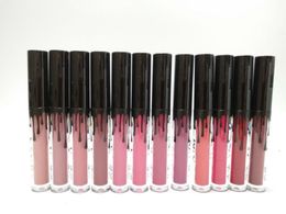 New Lip Gloss Set Liquid Lipstick 12 colors Makeup Lips Lip Cream Natural Long-lasting Free Ship