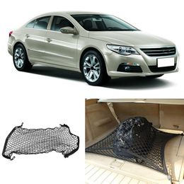 For VW CC Car Auto vehicle Black Rear Trunk Cargo Baggage Organiser Storage Nylon Plain Vertical Seat Net