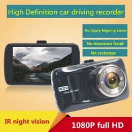 Full HD dashcam car DVR driving recorder camera 3 inches display 140 degrees 6pcs IR night vision lights G-sensor parking mode