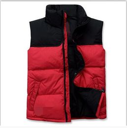 new brand mens white duck down vests men fashion vest big yards down feather waistcoat thick sport face outwear coat men sxxl