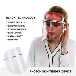 2018 New arrival Therapy Photon LED Facial Mask Red & Blue Light Skin Care Rejuvenation Anti Ageing