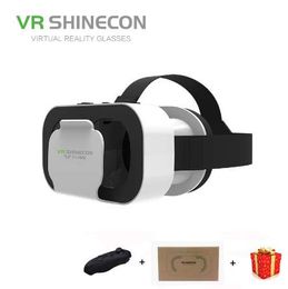 Casque Headset Vr Box Shinecon Virtual Reality Glasses 3D Helmet 3 D Google Cardboard For Smart Phone Smartphone Lens Daydream