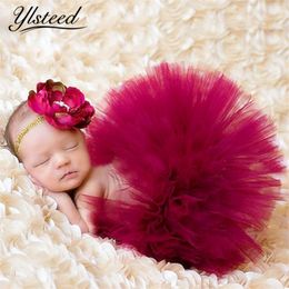 Newborn Tutu Skirt Infant Princess Costume Outfit for Photo Shooting Baby Tutu Skirt Headband Newborn Photography Accessories