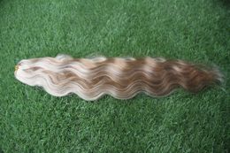 Natural Wave Brazilian Virgin Hair Weft 1 Bundle Piano Colour hair 100% Human Hair Weaving