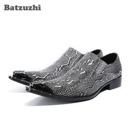 Sapato Masculino Italian Style Fashion Mens Shoes Pointed Metal Tip Leather Shoes Men Wedding Shoes Men Party big size 45 46