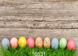 Easter Eggs Wooden Photo Background for Photo Studio Camera Fotografica Vinyl Cloth Photography Backdrops for Holiday Party Kid