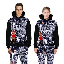 Men Stylish Basketball Sports Paint Hoodies 3D Sweatshirt Quality Pullover Novelty Hooded Streetwear Male Sweatshirts Tracksuits Pullovers