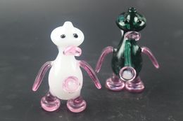 Kawayi Duck Glass Bong Pink Oil Burner Water Bong for Dab Rigs Bongs Ash Catcher Hookah Smoking Oil Burner Water Pipe Bubbler