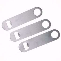 500 pcs Speed Bottle Cap Opener Unique Large Flat Stainless Steel Remover Bar Blade fast shipping